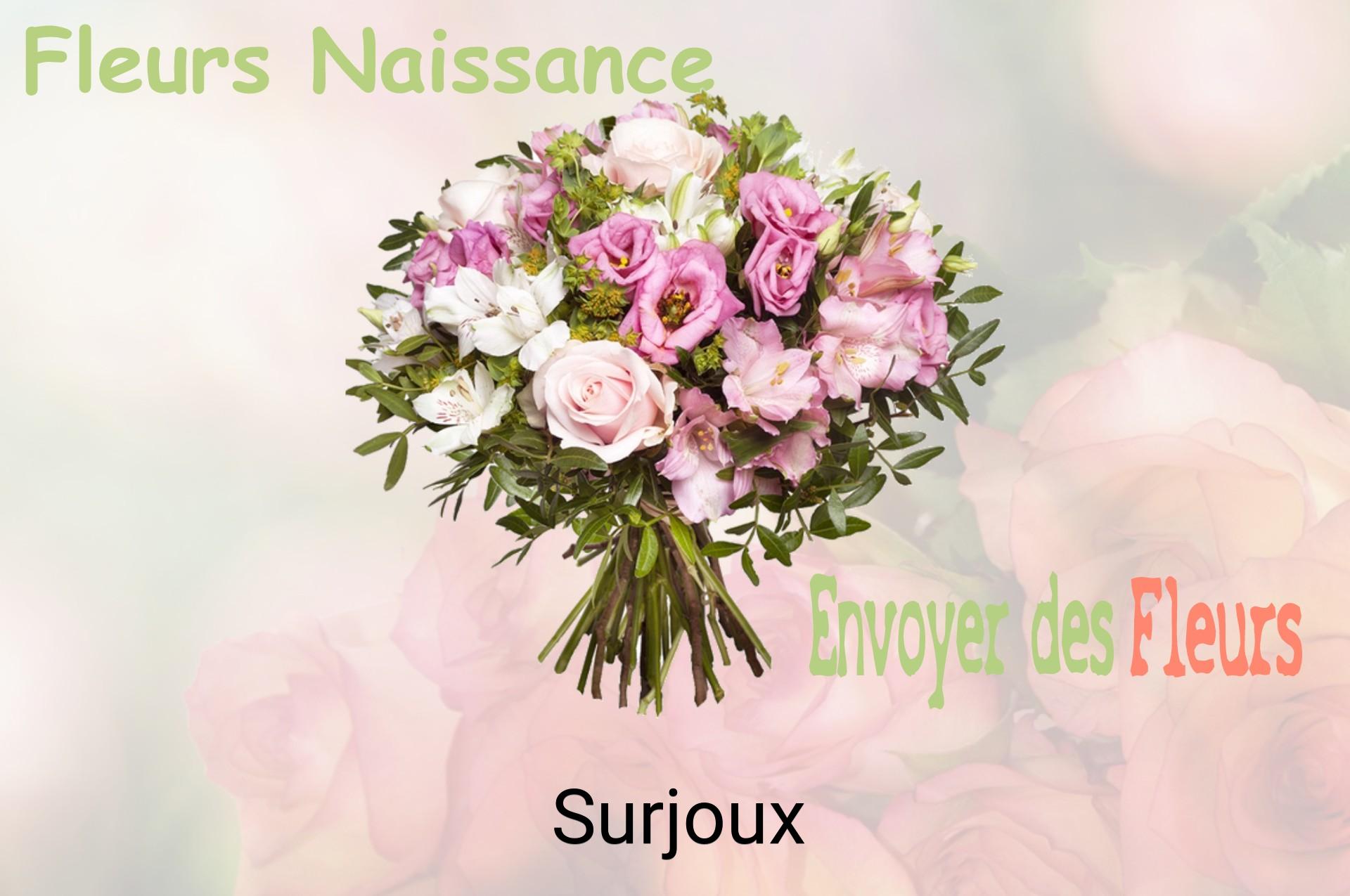 Bouquet de fleurs de naissance livré à Surjoux